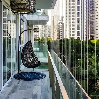 Invisible grill installation for balcony in Pune